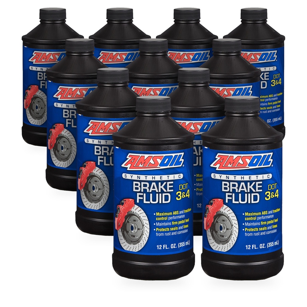 Kit 11 Liquidos De Frenos Amsoil Dot3 Dot4 Dot5.1 4 Litros