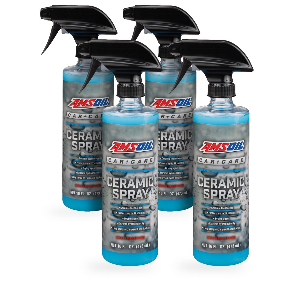 Kit 4 Ceras Ceramica Amsoil Hidrofobico 2 Litros