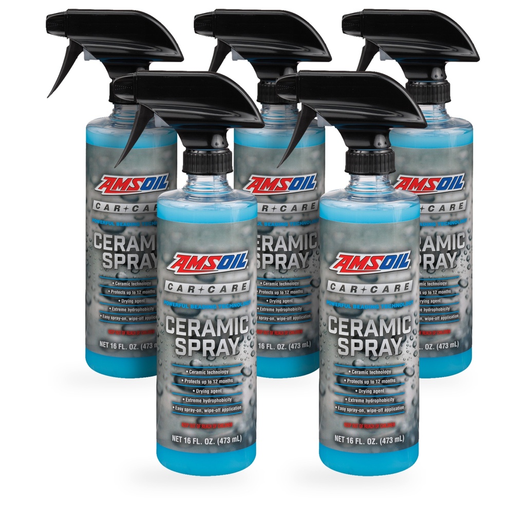 Kit 5 Ceras Ceramica Amsoil Hidrofobico 2 Litros