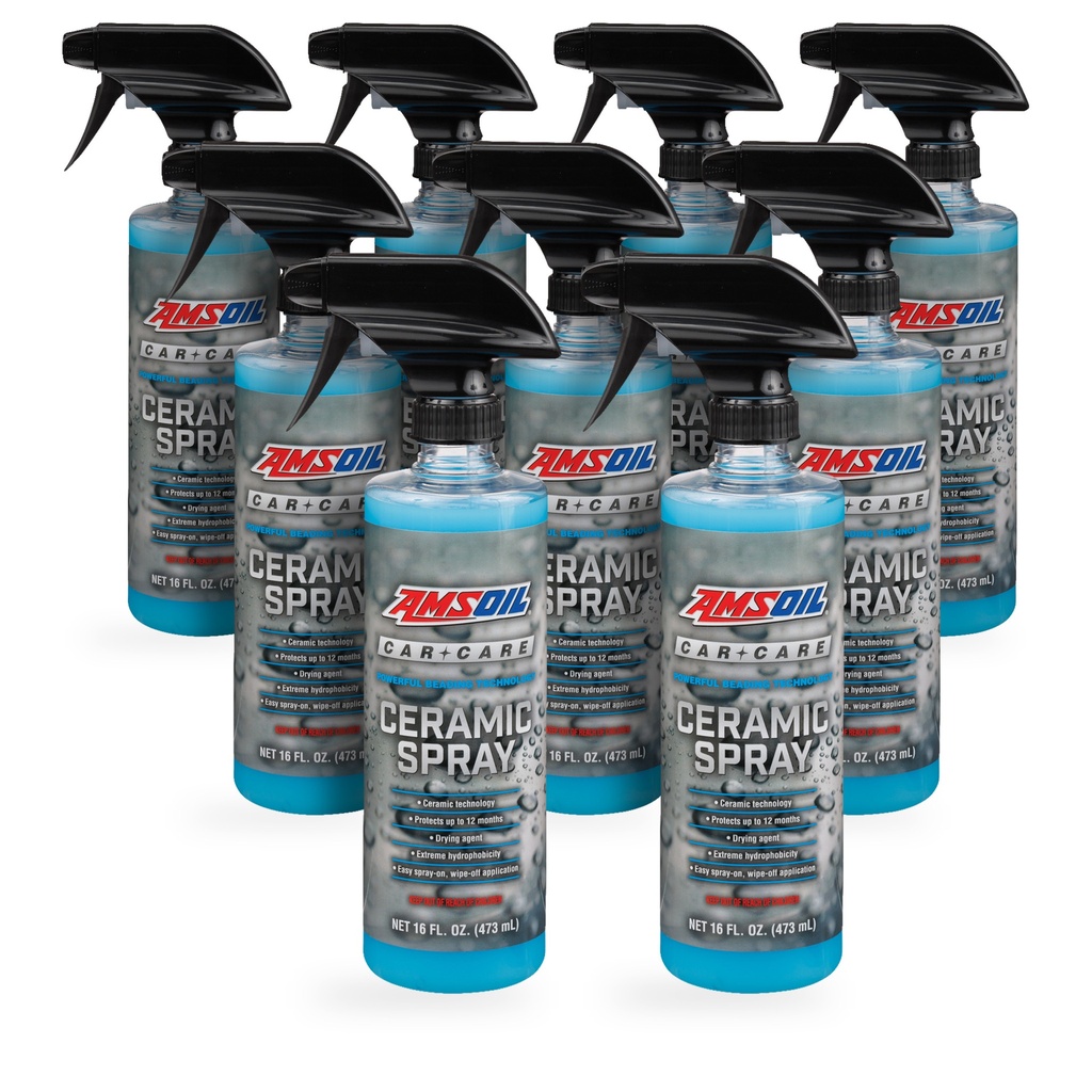 Kit 9 Ceras Ceramica Amsoil Hidrofobico 4 Litros