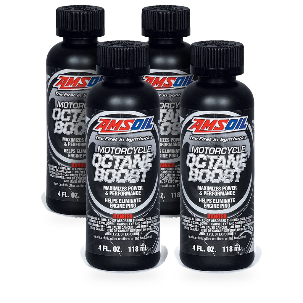 Kit 4 Aditivos Potenciador Octanaje Amsoil Moto +3 472 Ml