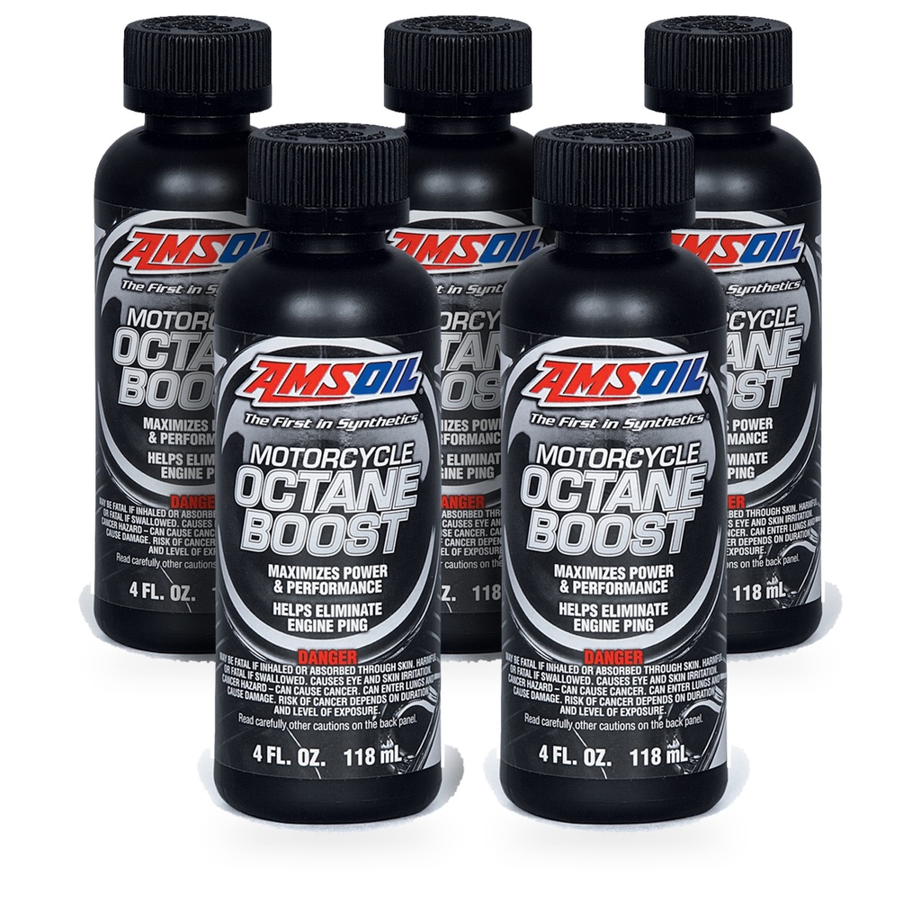 Kit 5 Aditivos Potenciador Octanaje Amsoil Moto +3 590 Ml