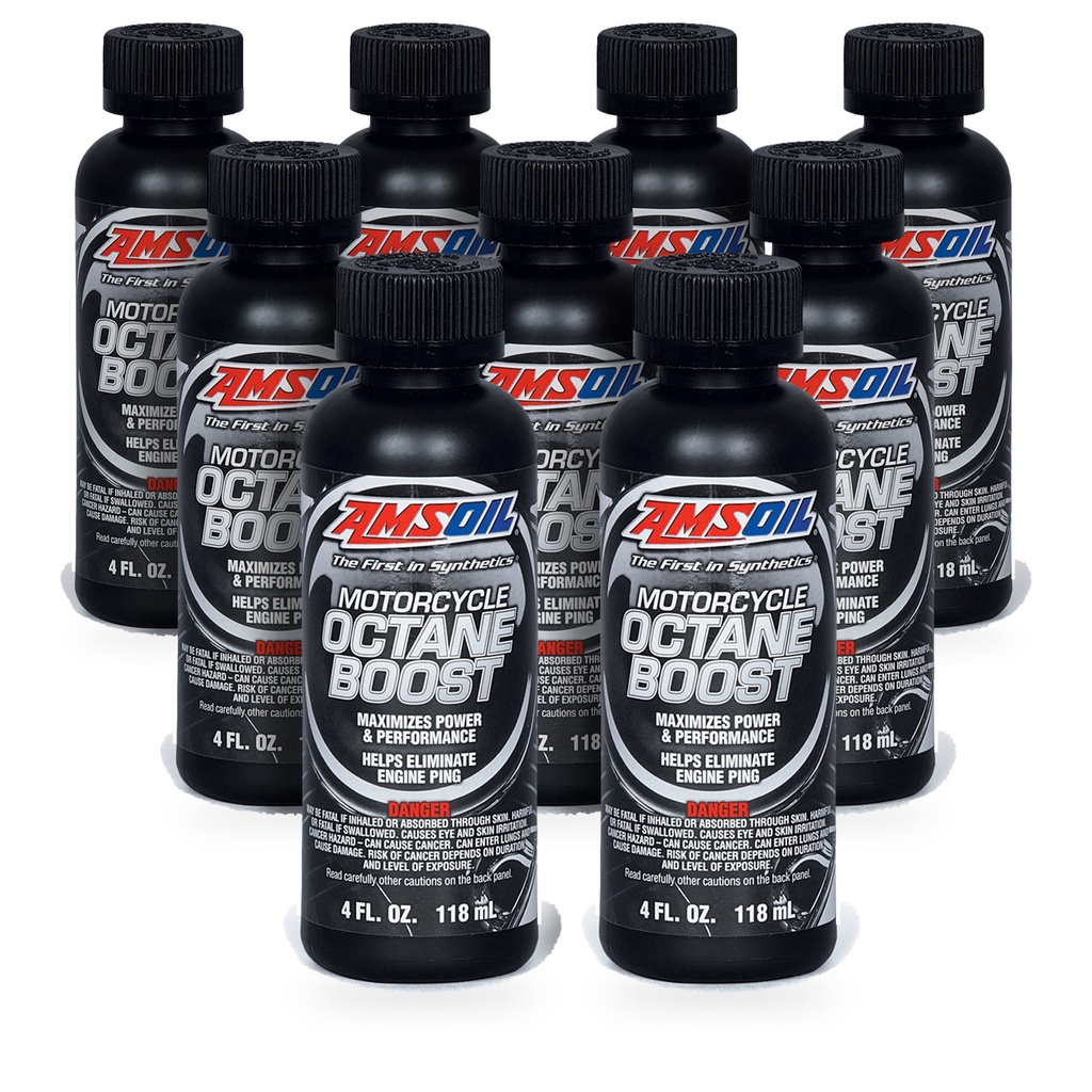 Kit 9 Aditivos Potenciador Octanaje Amsoil Moto +3 1 Litro