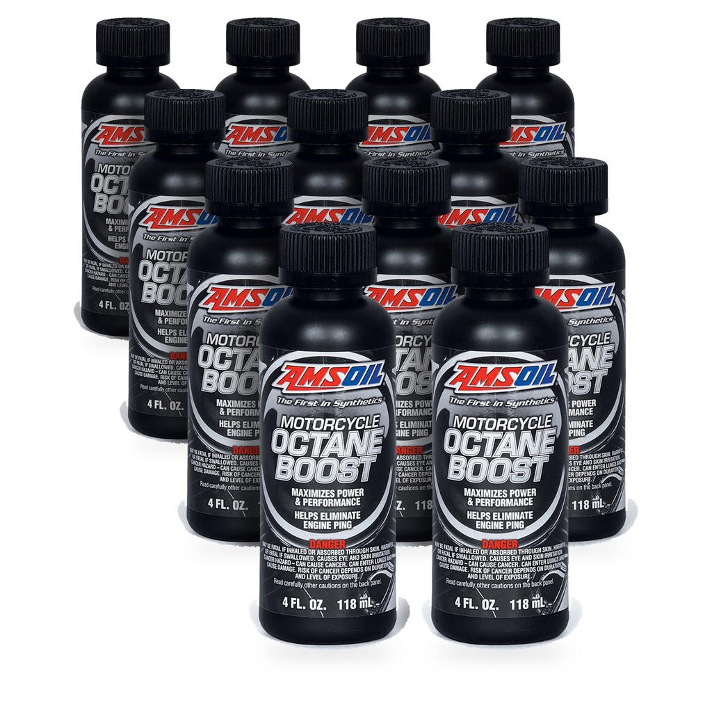 Kit 12 Aditivos Potenciador Octanaje Amsoil Moto +3 1 Litro