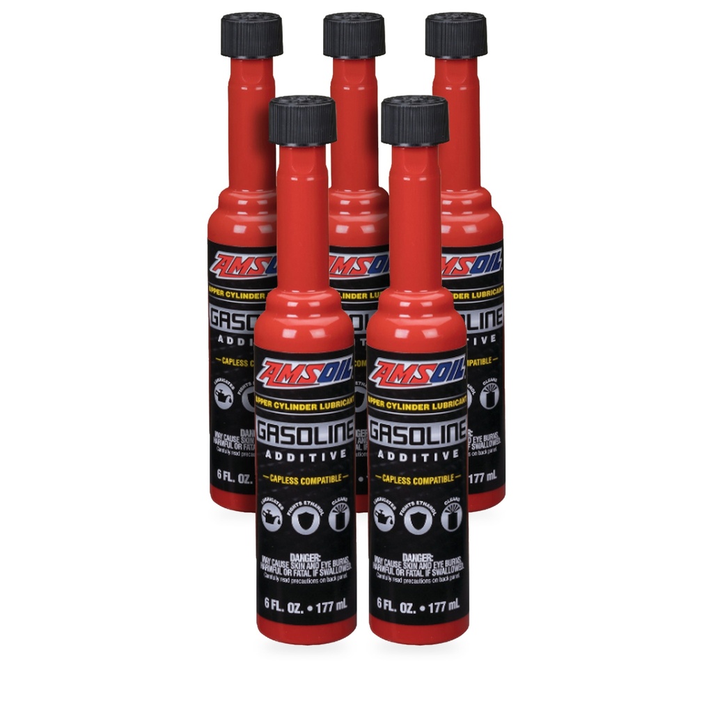 Kit 5 Aditivos Gasolina Amsoil Limpia 885 Ml